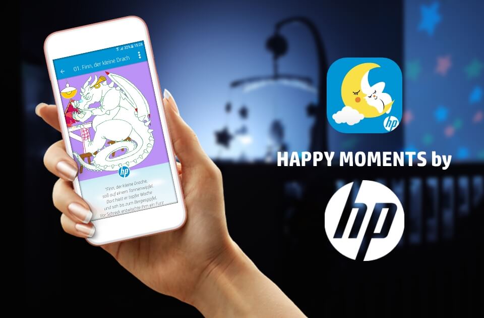 Bild vom Projekt der Happy Moments App by HP