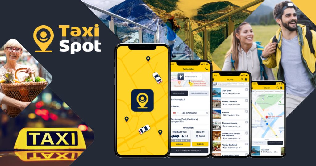Bild von Taxi Spot App entwickelt von apptec